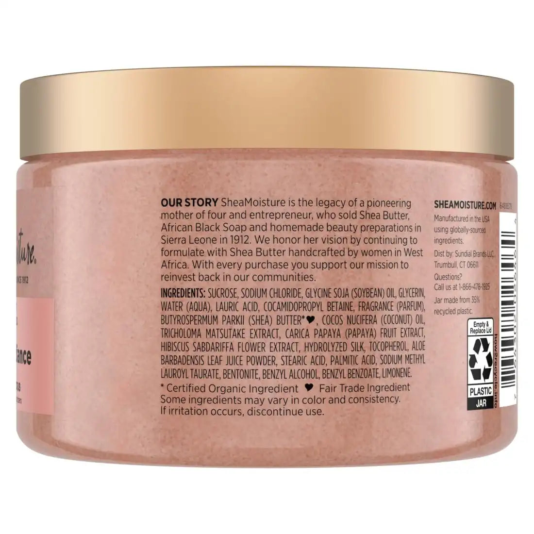SheaMoisture Shea Sugar Body Scrub Coconut Hibiscus 12 oz