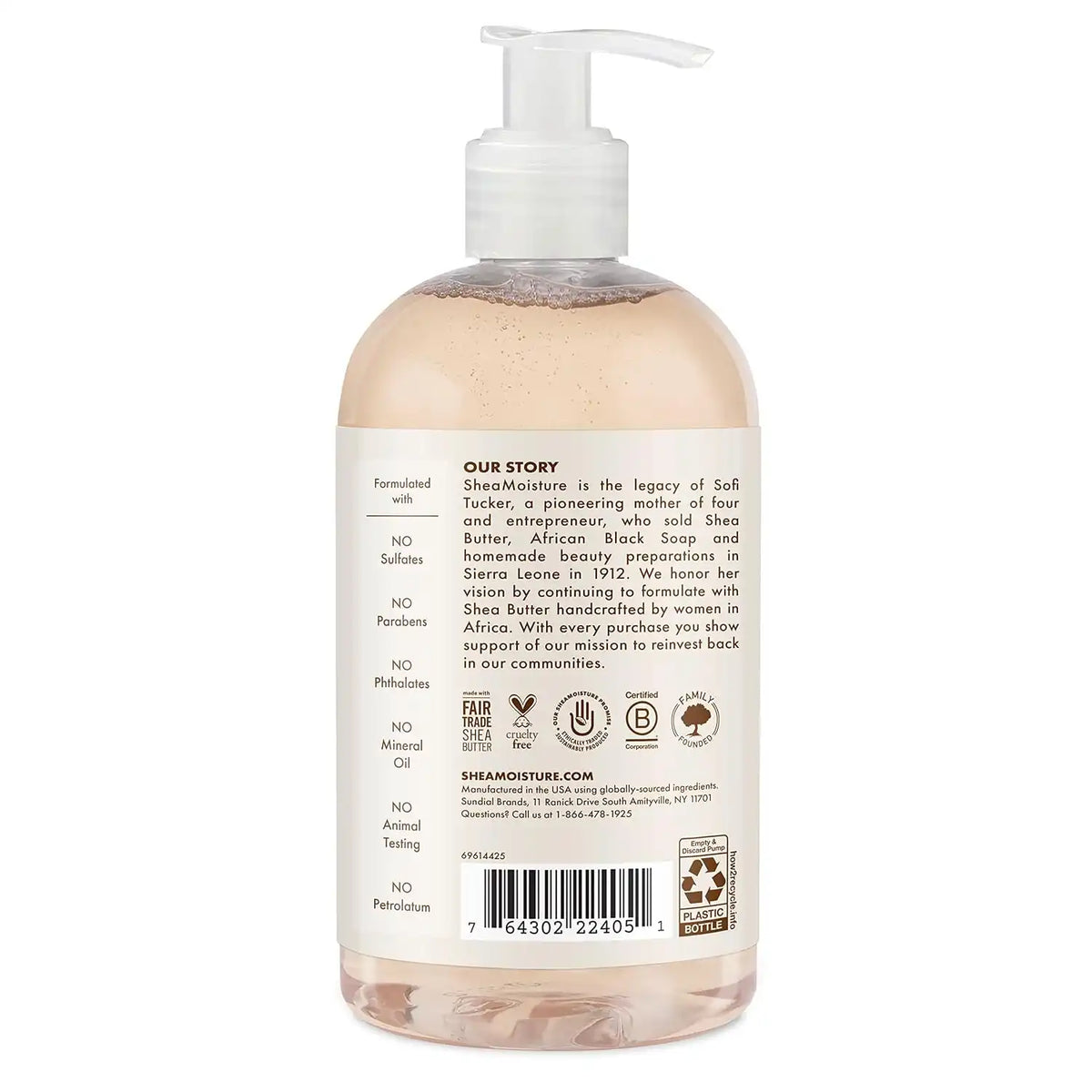 SheaMoisture Baby Wash and Shampoo for Baby Skin 100% Virgin Coconut Oil Cruelty Free Skin Care 13 oz
