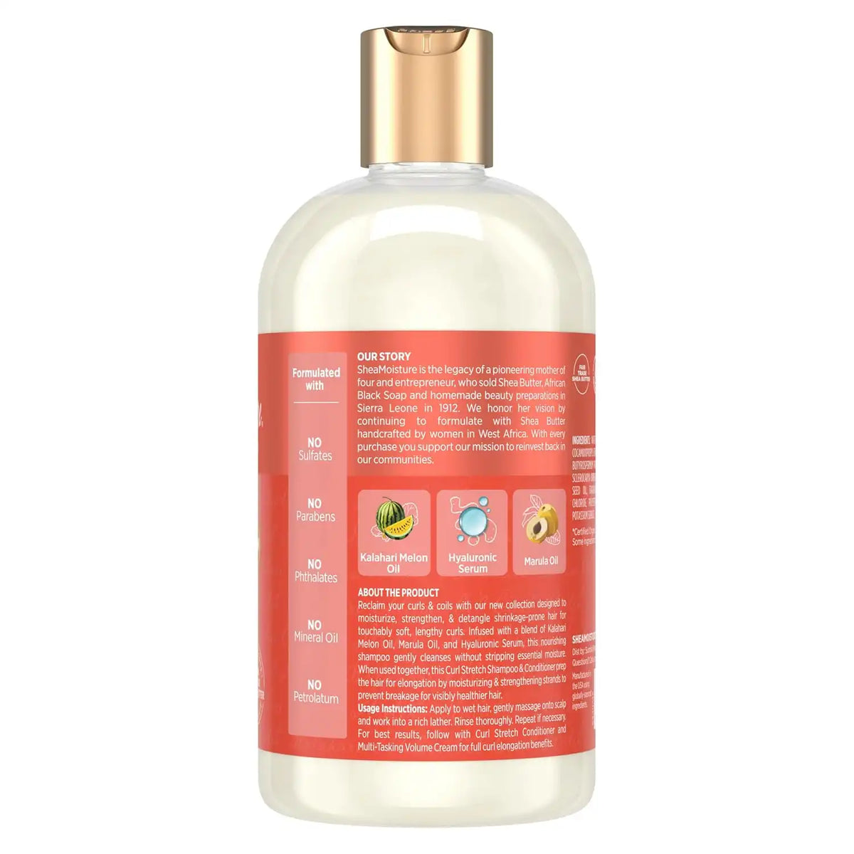Shea Moisture Curl Stretch Shampoo Kalahari Melon Oil 13oz