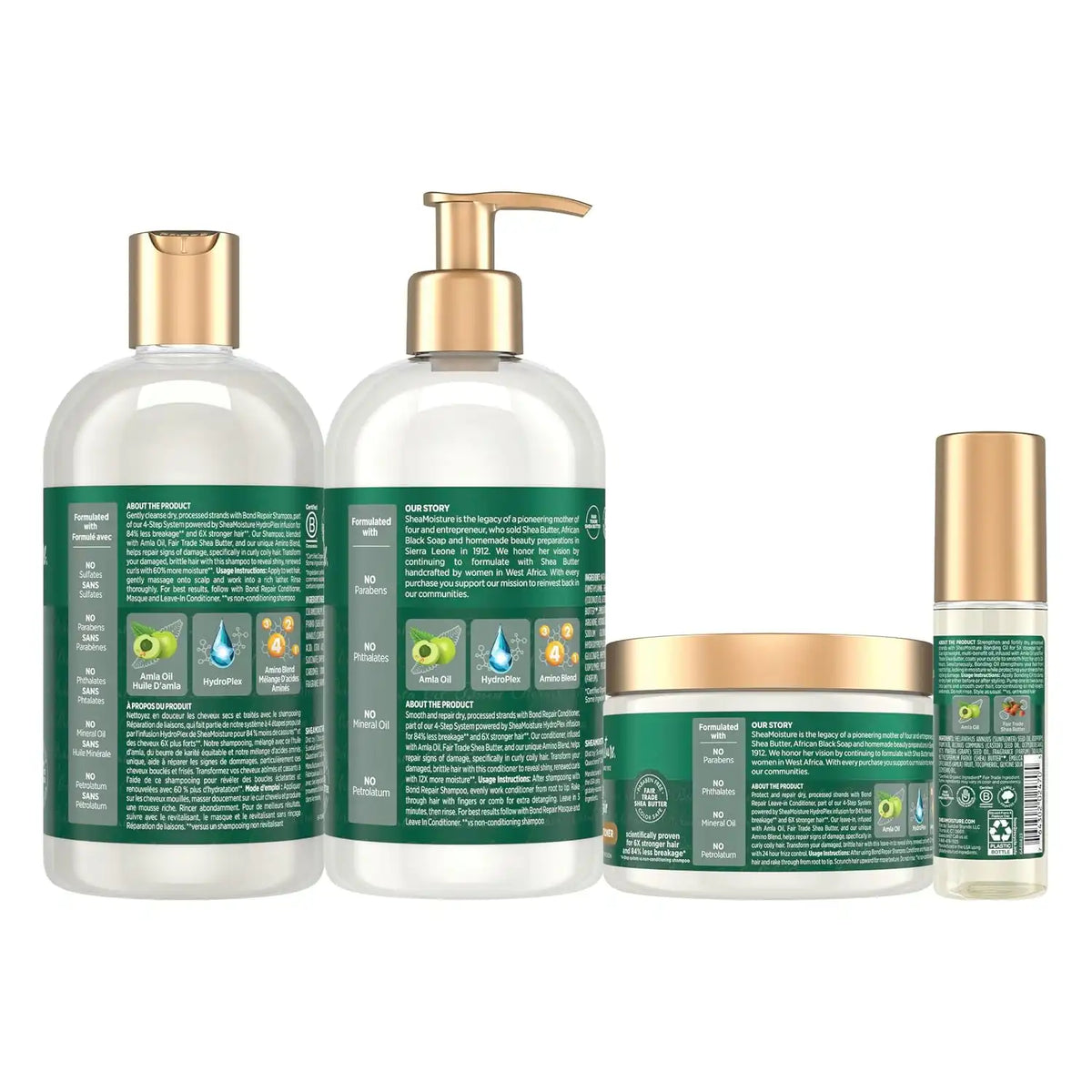 SheaMoisture Bond Repair System with Amla Oil 4-Piece Set