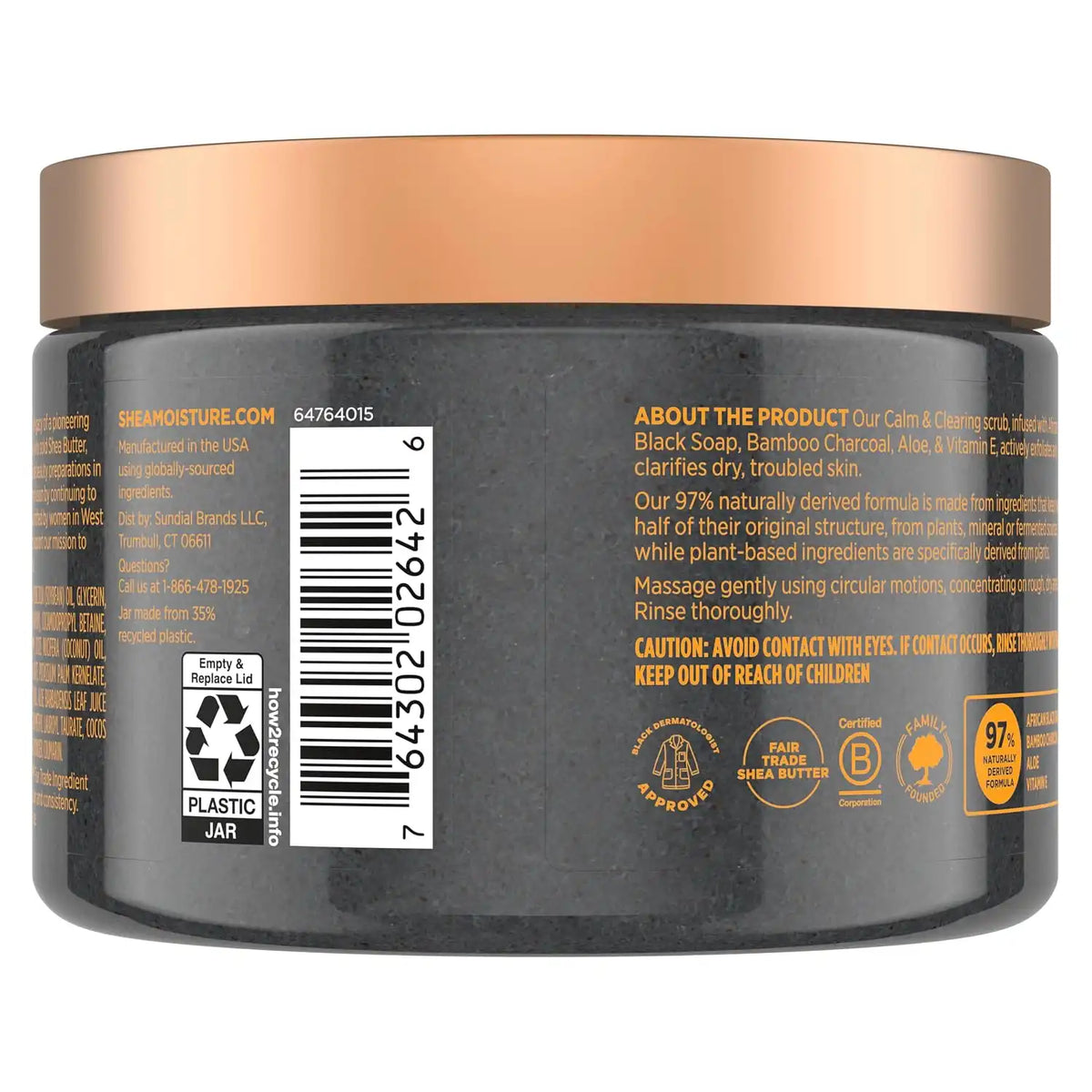 SheaMoisture African Black Soap Sugar Body Scrub 12oz