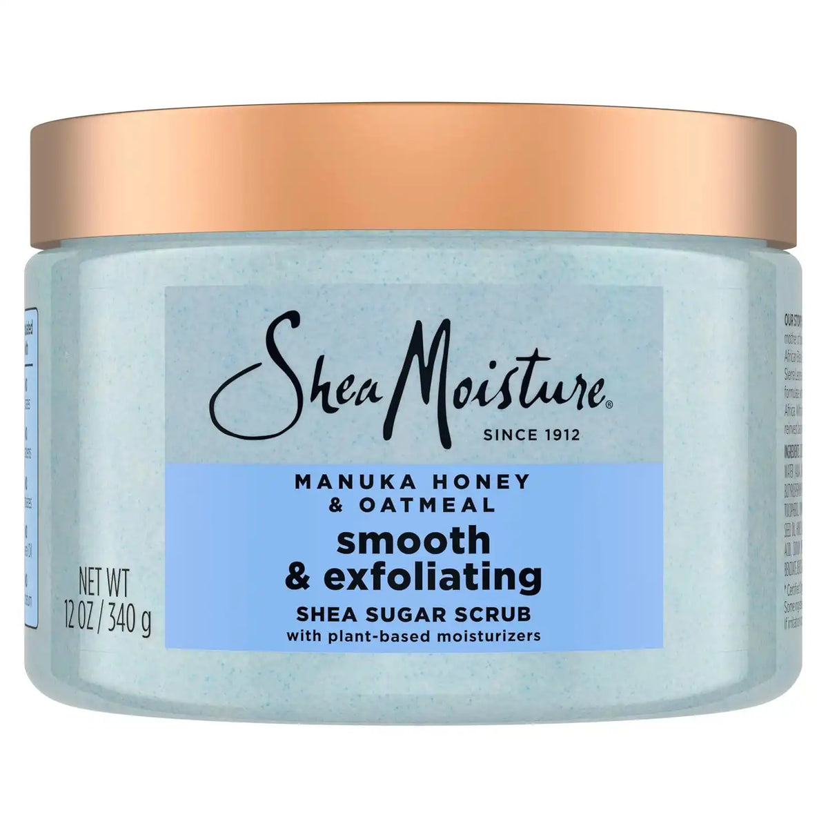 SheaMoisture Shea Sugar Body Scrub Manuka Honey Oatmeal 12 oz