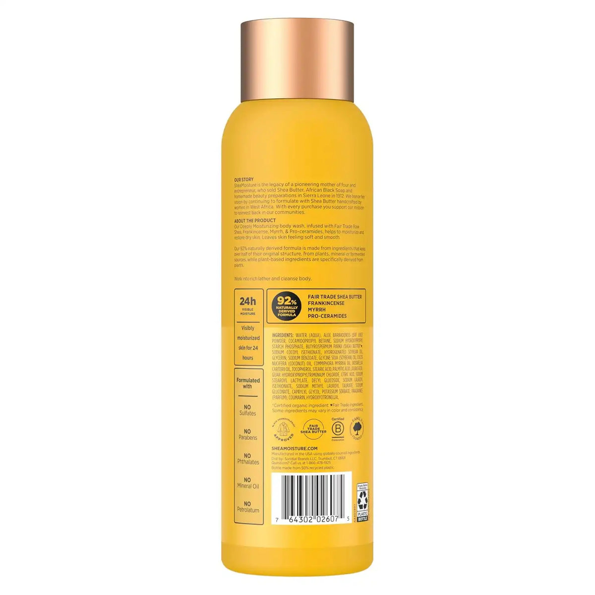 SheaMoisture Raw Shea Butter Body Wash Moisturize and Restore Deeply 18 oz