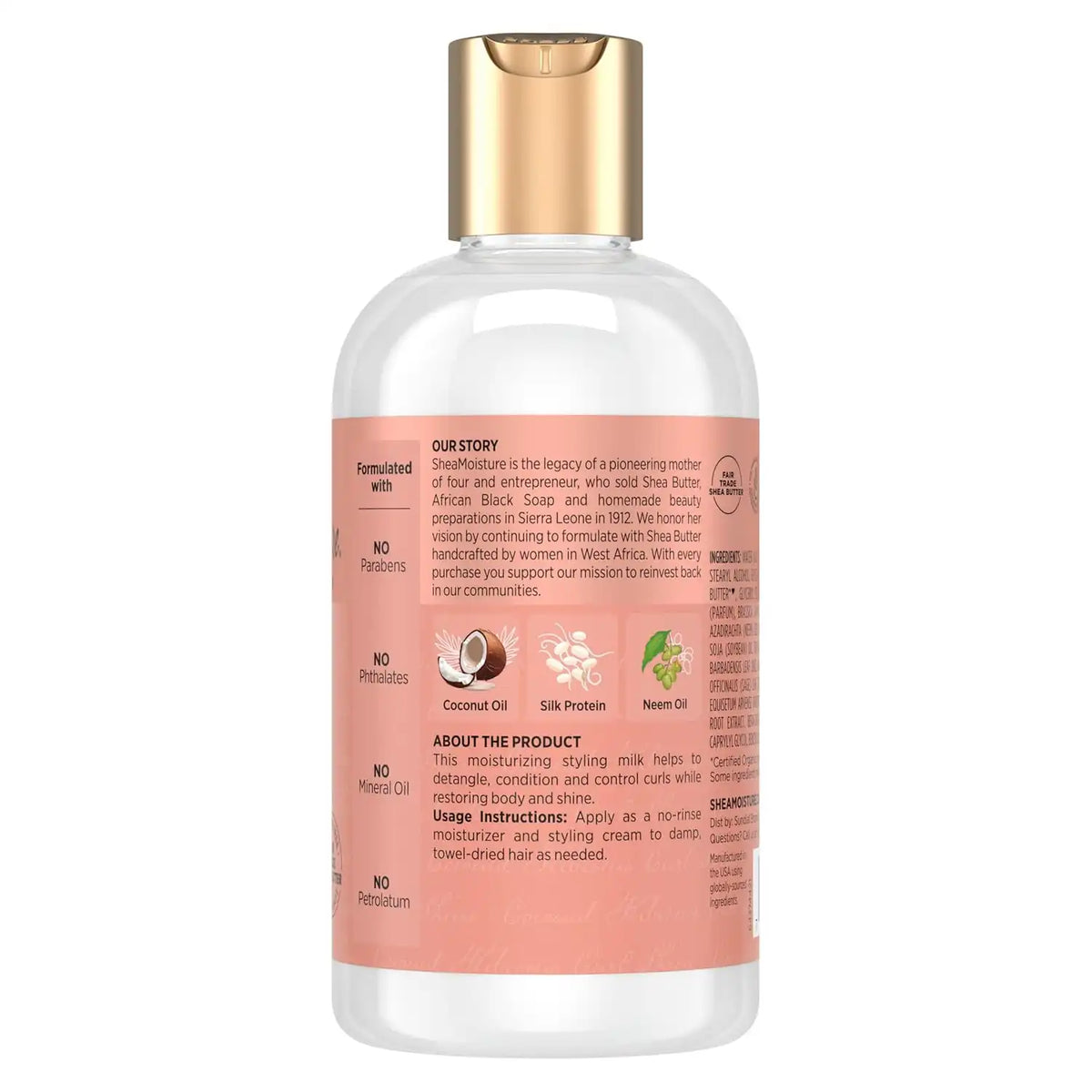 Shea Moisture Coconut & Hibiscus Curl & Style Milk 8oz