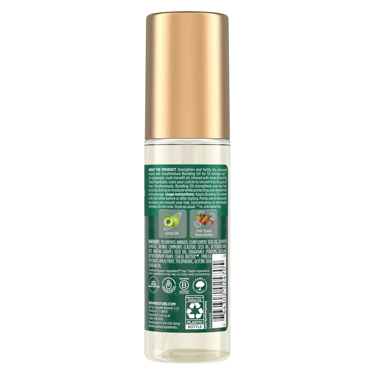 Shea Moisture Bonding Oil with Amla Oil Frizz Control 3.3oz