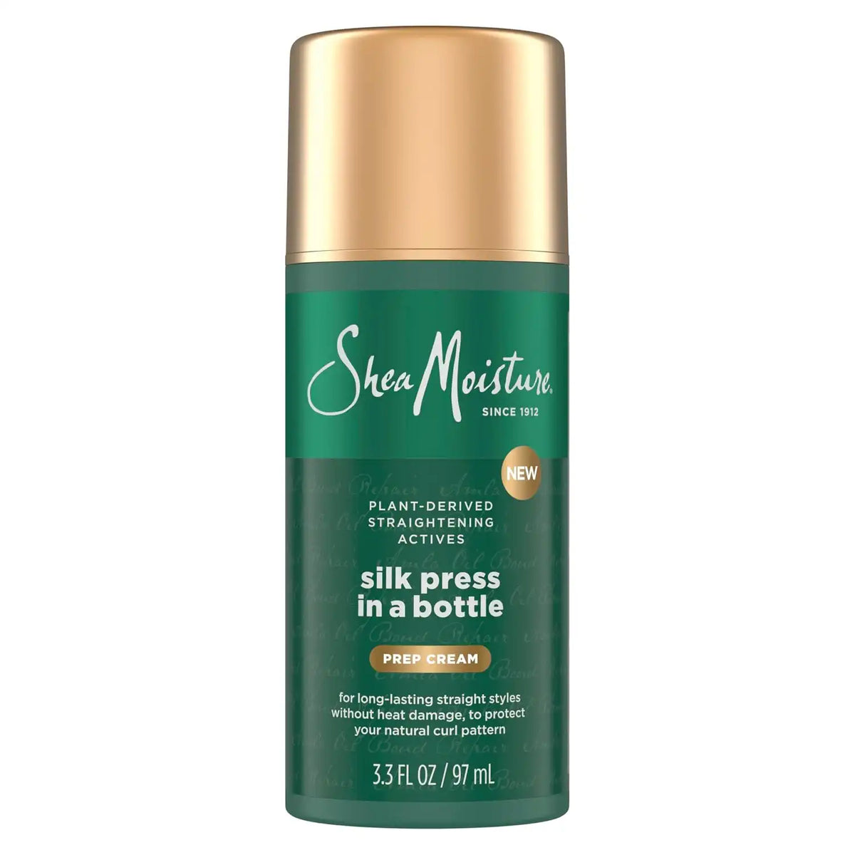 SheaMoisture Silk Press Prep Cream with Plant-Derived Straightening Actives,Alma Oil&Hydroplex Technology Provides Heat Protection While Helping toPreserve Natural Curl Pattern,3.3 Fl Oz (Pack of 12)