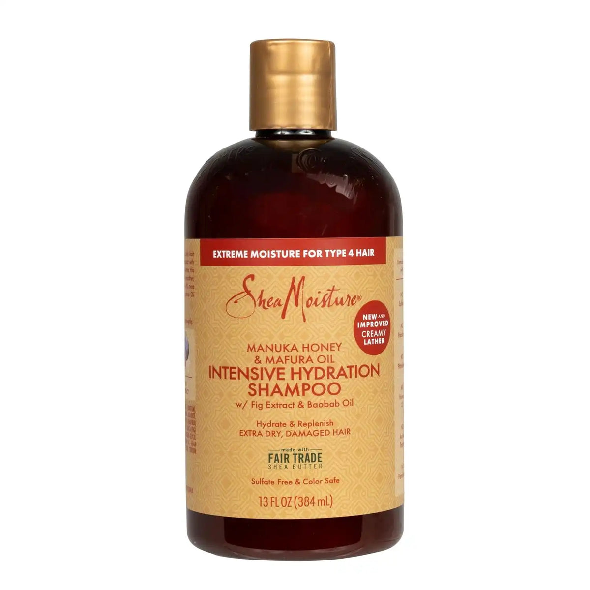 Shea Moisture Intensive Hydration Shampoo Manuka Honey and Mafura Oil for Dry, Damaged Hair Sulfate-Free 13 oz (Pack of 4)