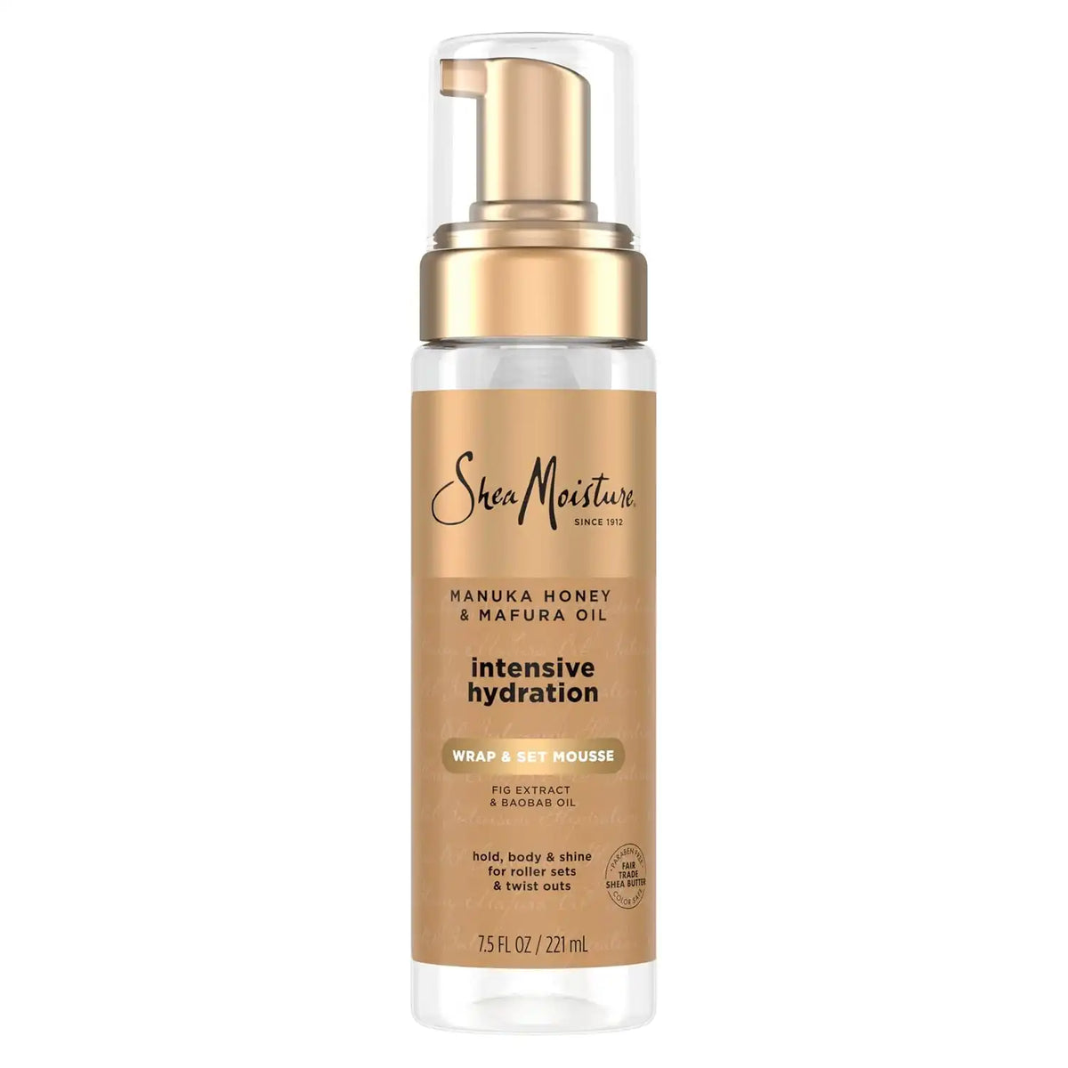 Shea Moisture Manuka Honey & Mafura Oil Wrap & Set Mousse 7.5oz