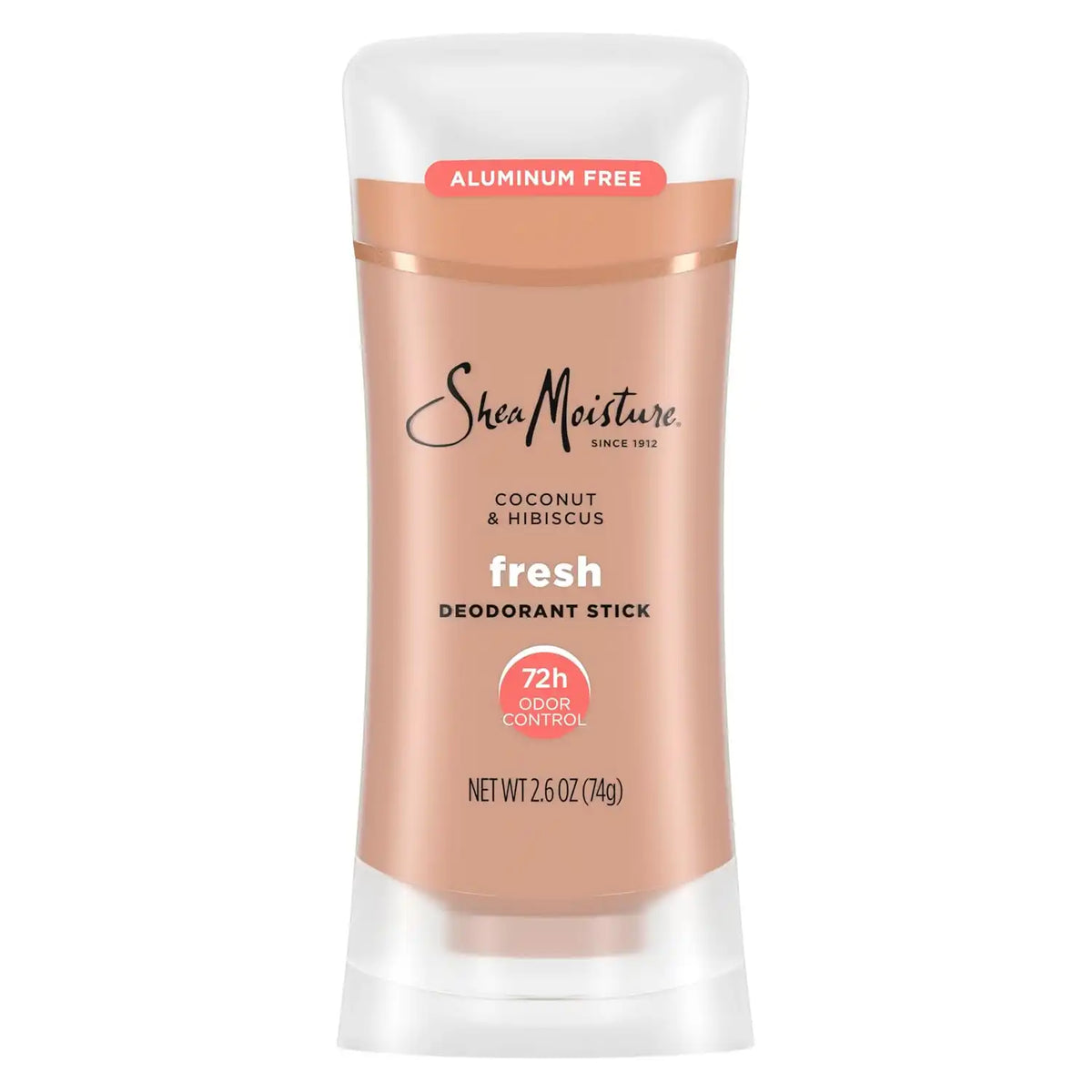 SheaMoisture Deodorant Stick 72h Odor Control Coconut & Hibiscus Fresh Aluminum Free, 2.6 Ounce (Pack of 12)