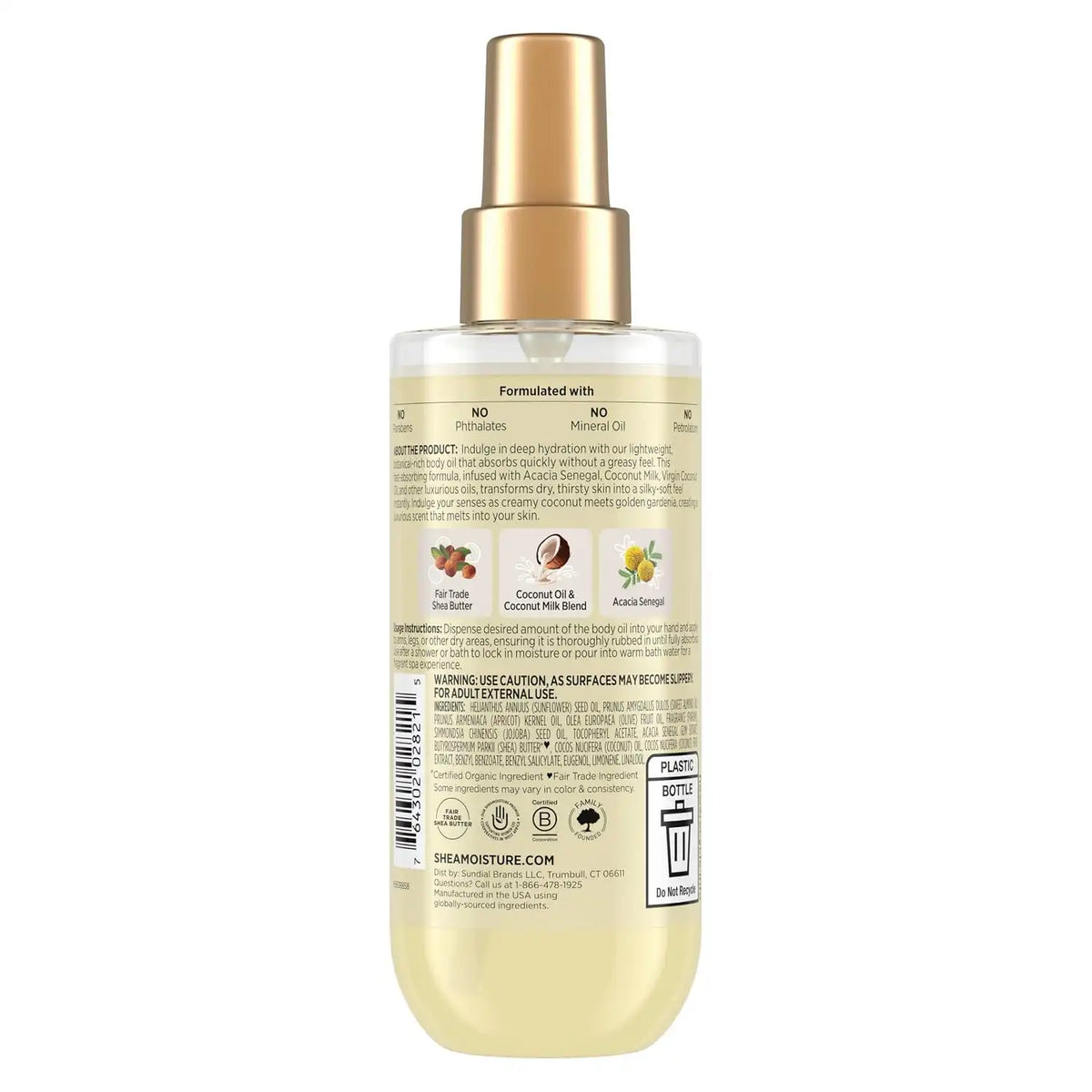 Shea Moisture Daily Hydration Body Oil with Virgin Coconut Oil 6.7oz