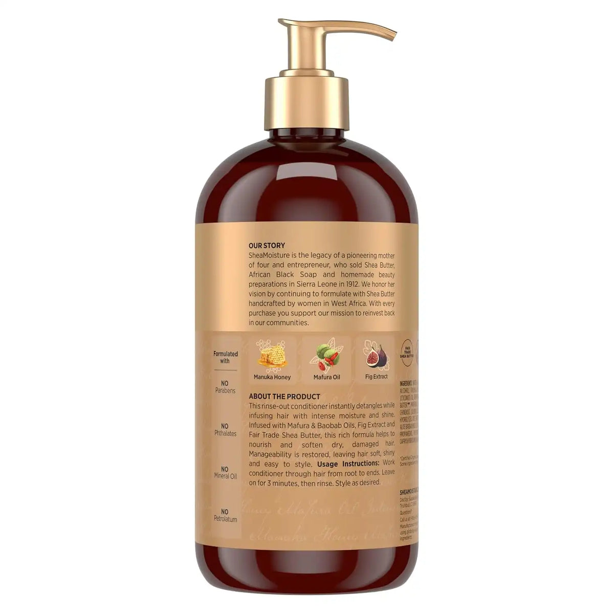 Shea Moisture Intensive Hydration Conditioner for Dry, Damaged Hair Manuka Honey and Mafura Oil deep moisturizing conditioner 24oz