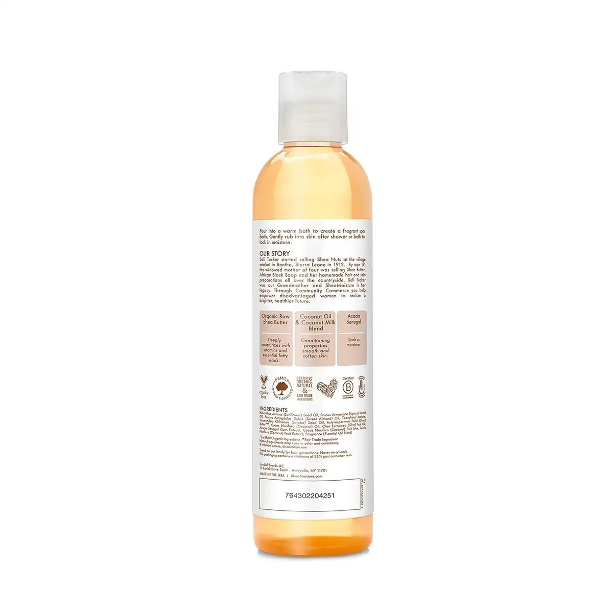Shea Moisture Daily Hydration Body Oil Virgin Coconut Oil For Dry Skin Paraben Free 8 oz