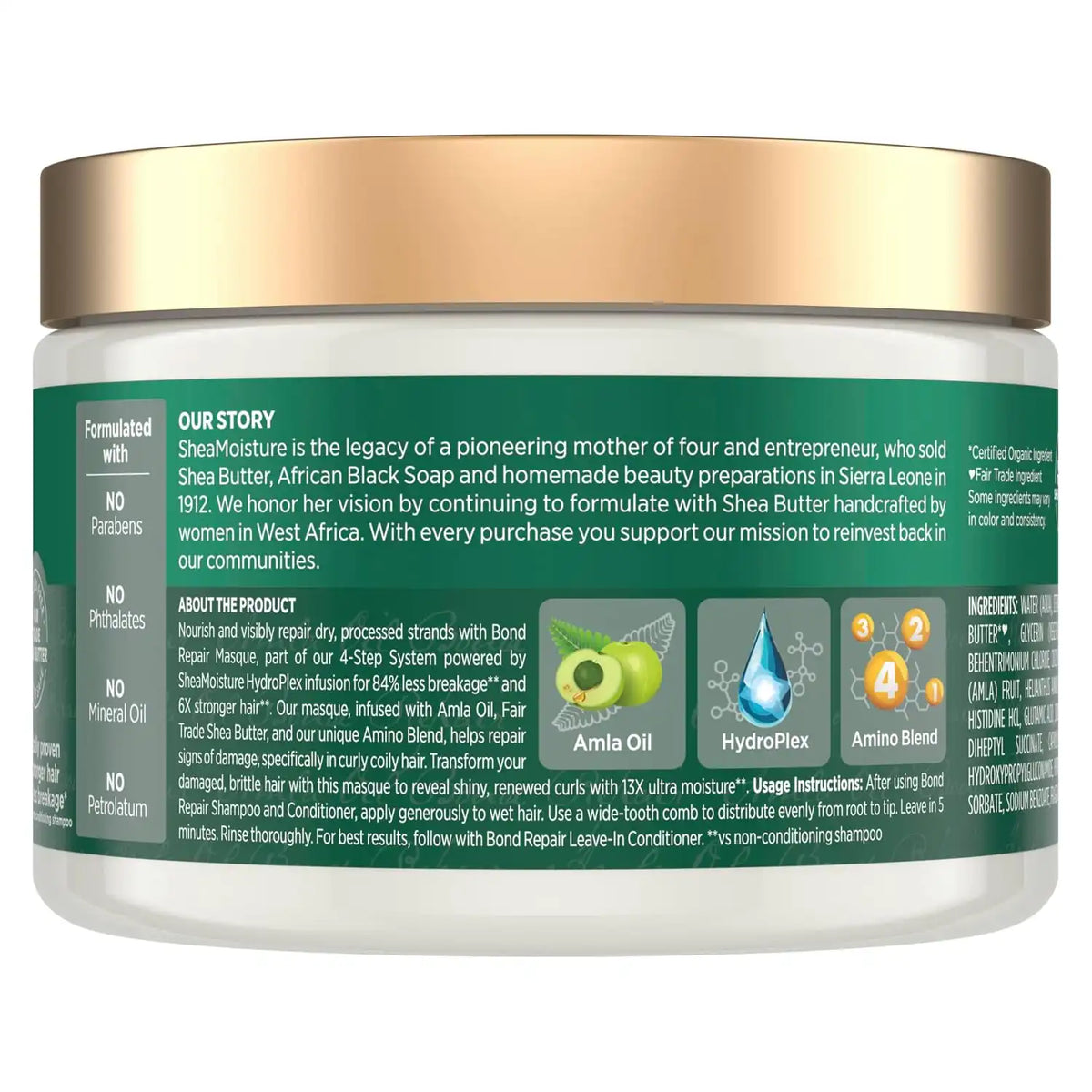 Shea Moisture Bond Repair Masque with Amla Oil 11oz