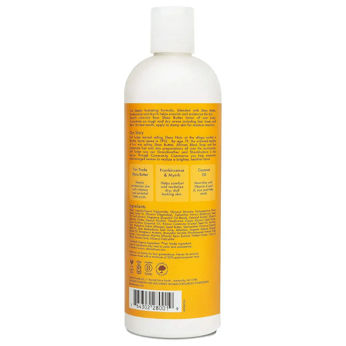 Sheamoisture Hydrating Body Lotion for Dry Skin Raw Shea Butter Paraben Free Lotion 13 oz