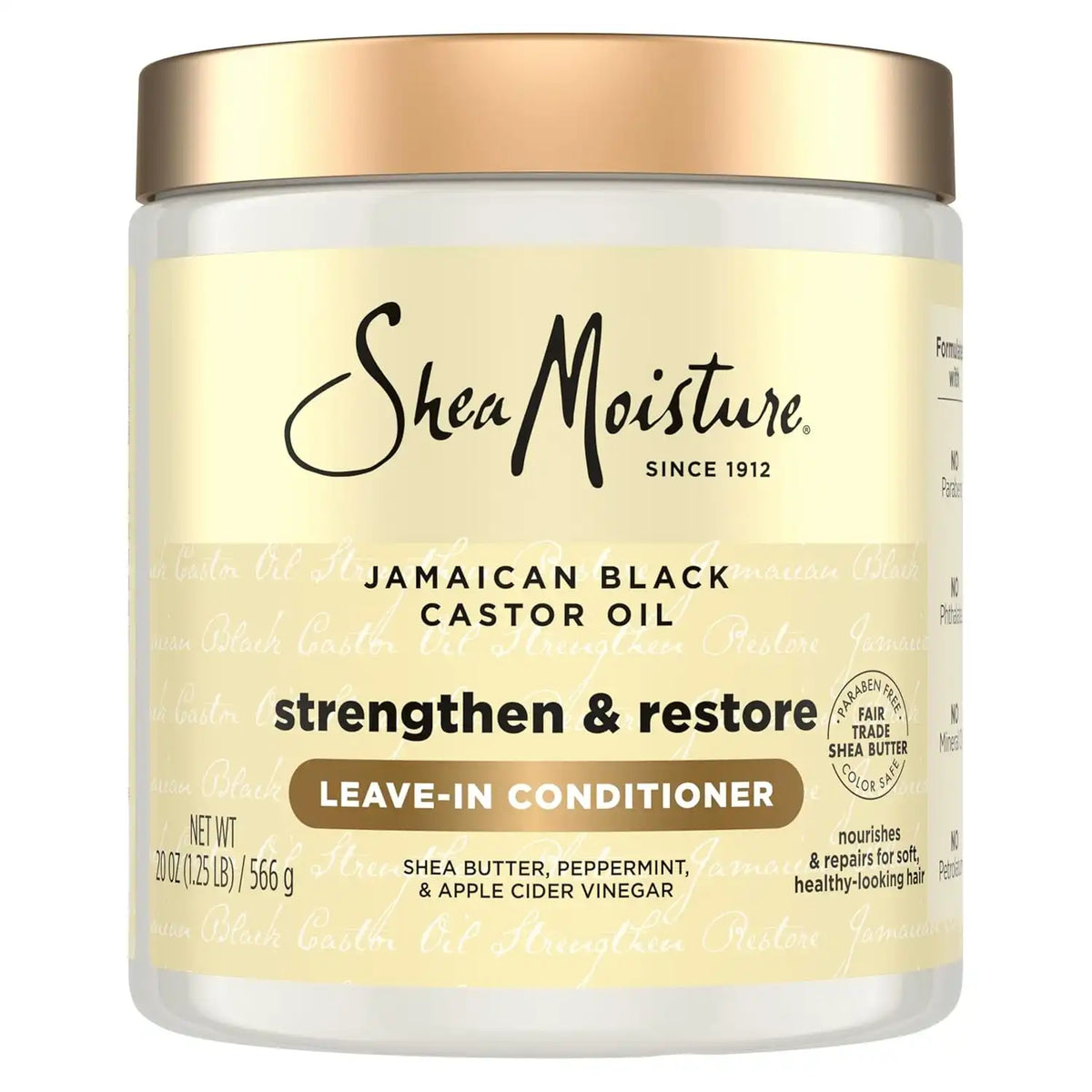 SHEA MOISTURE JBCO LEAVE IN COND STRNGTH+RESTORE 20 FL.OZ.